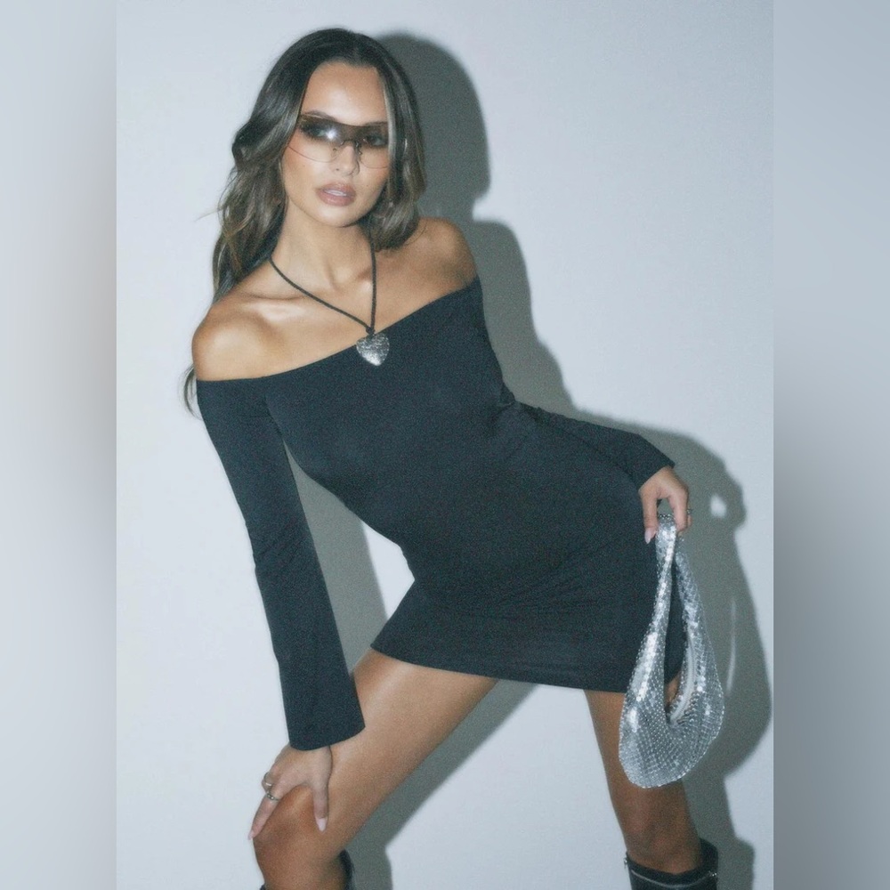 NWT princess polly dayne mini dress black